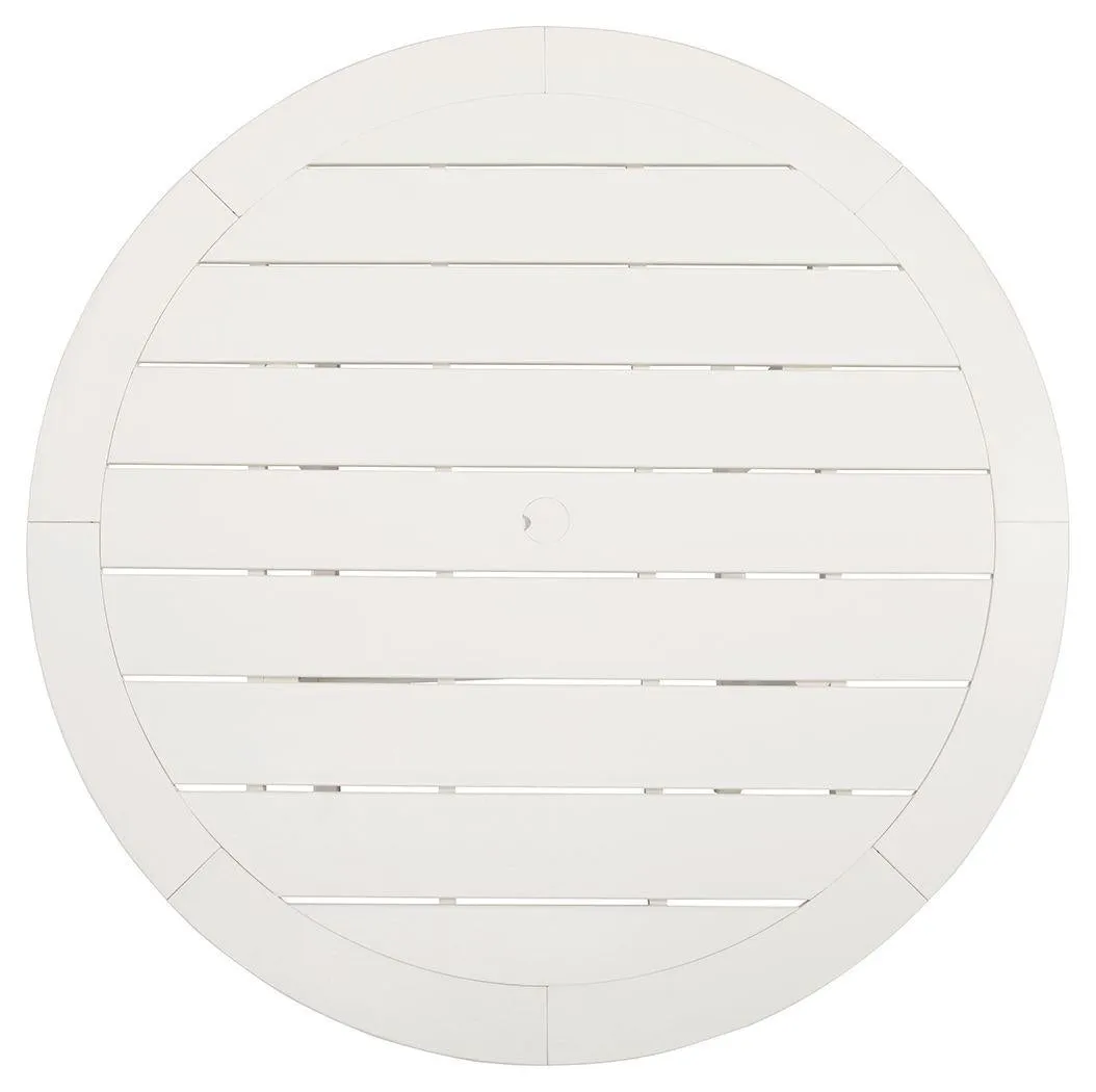 Crescent Luxe - Round Dining Table W/umb Opt