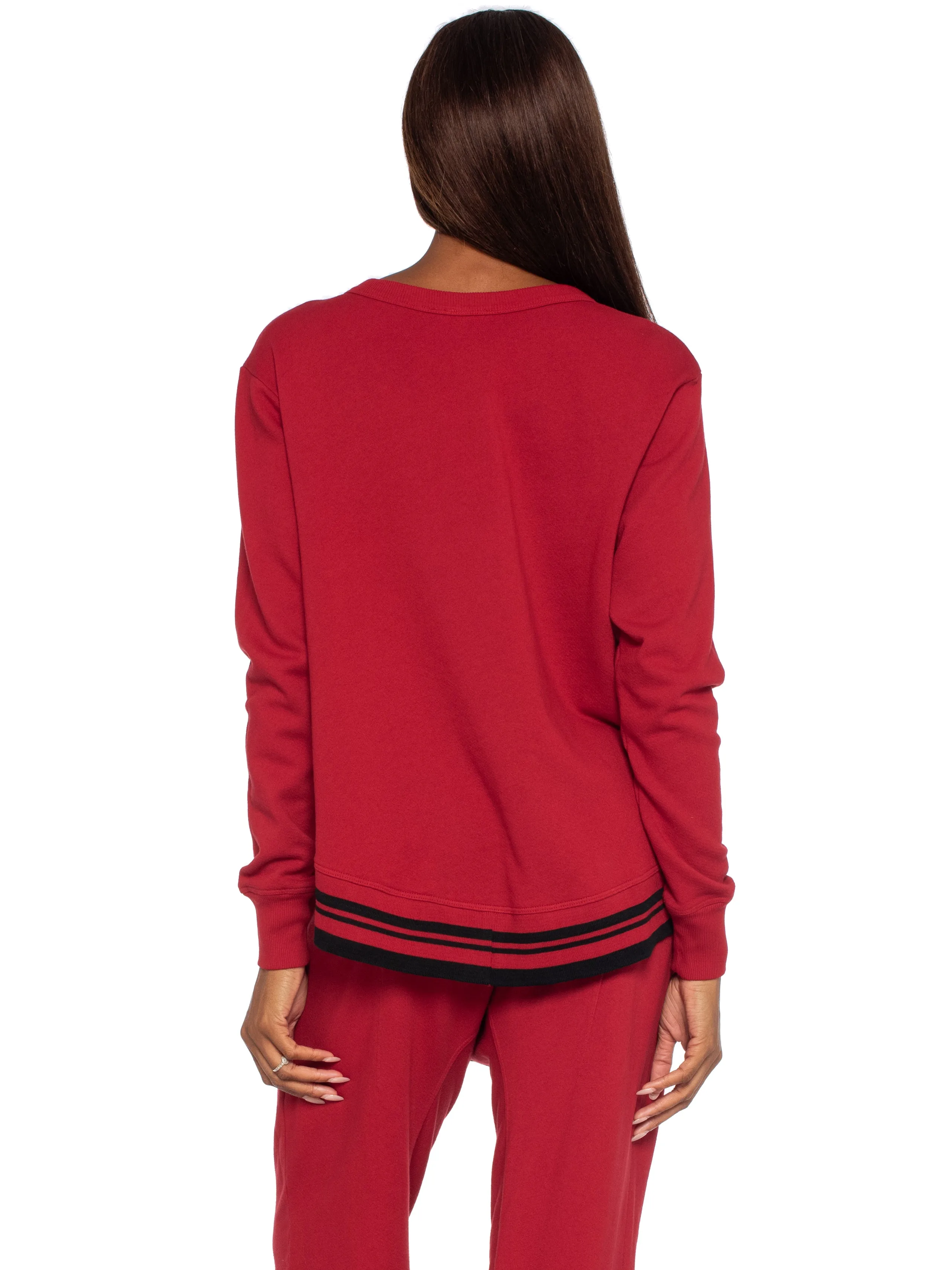 Crew Sweatshirt w/Stripe Trim