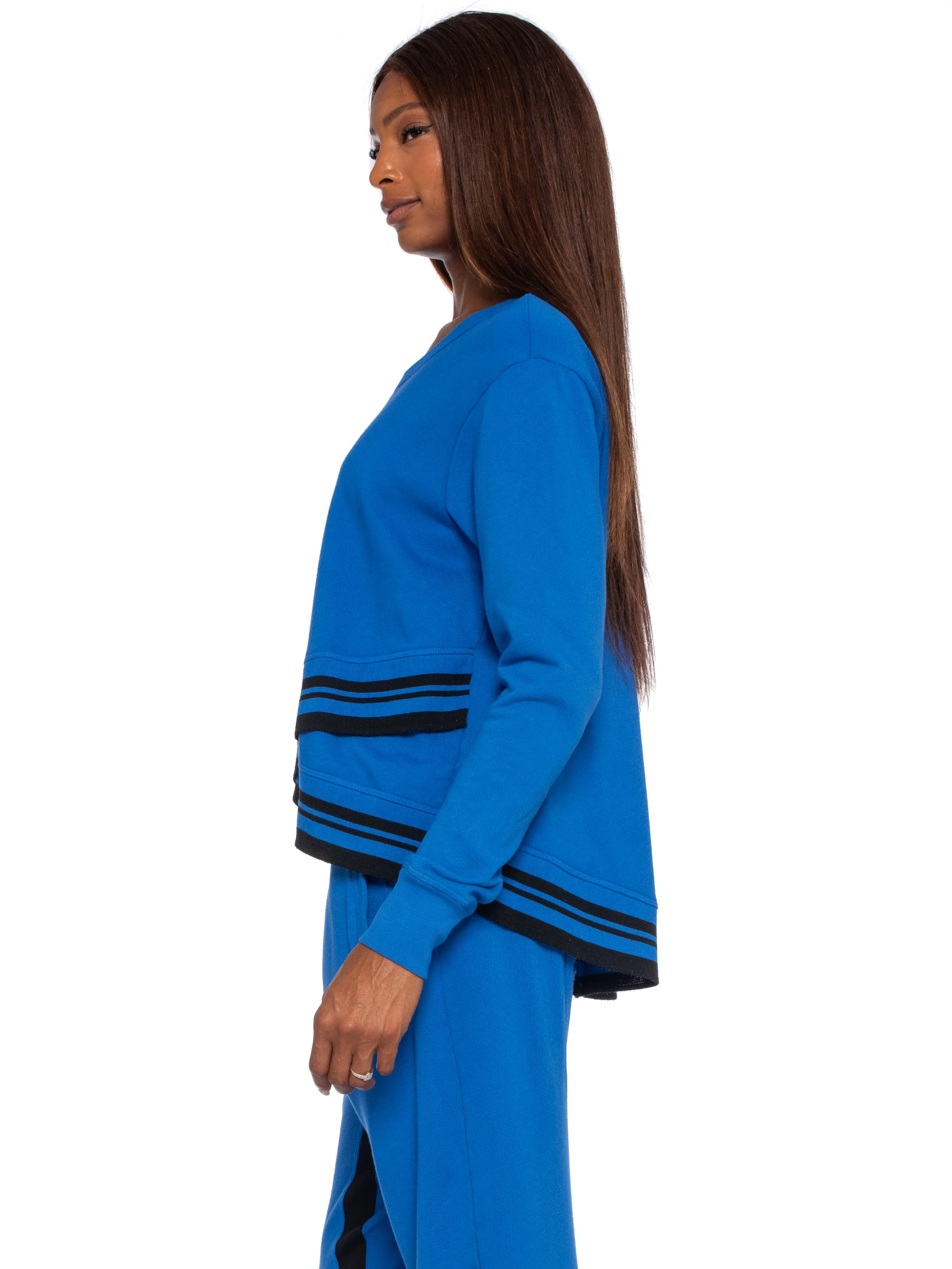 Crew Sweatshirt w/Stripe Trim