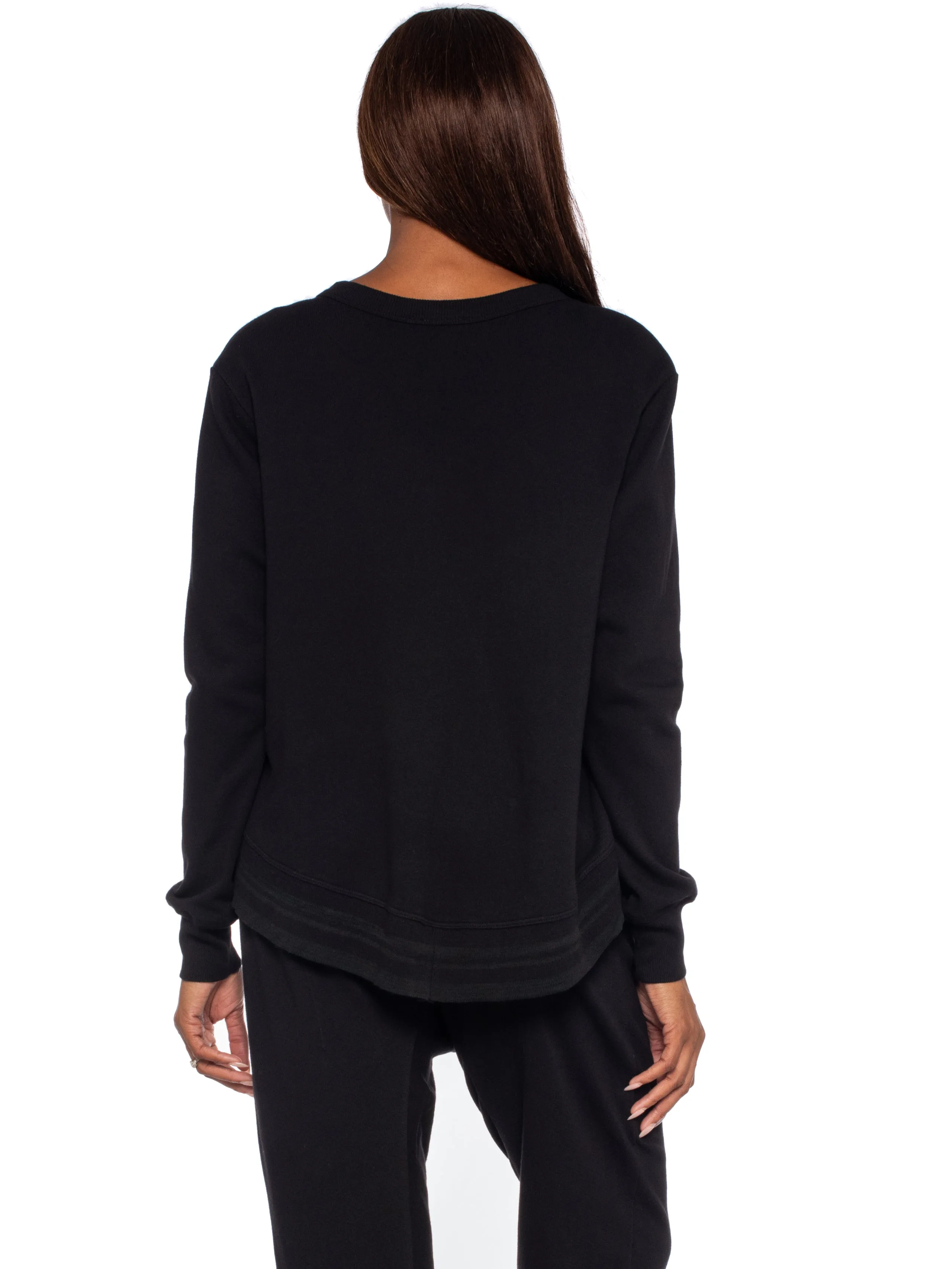 Crew Sweatshirt w/Stripe Trim