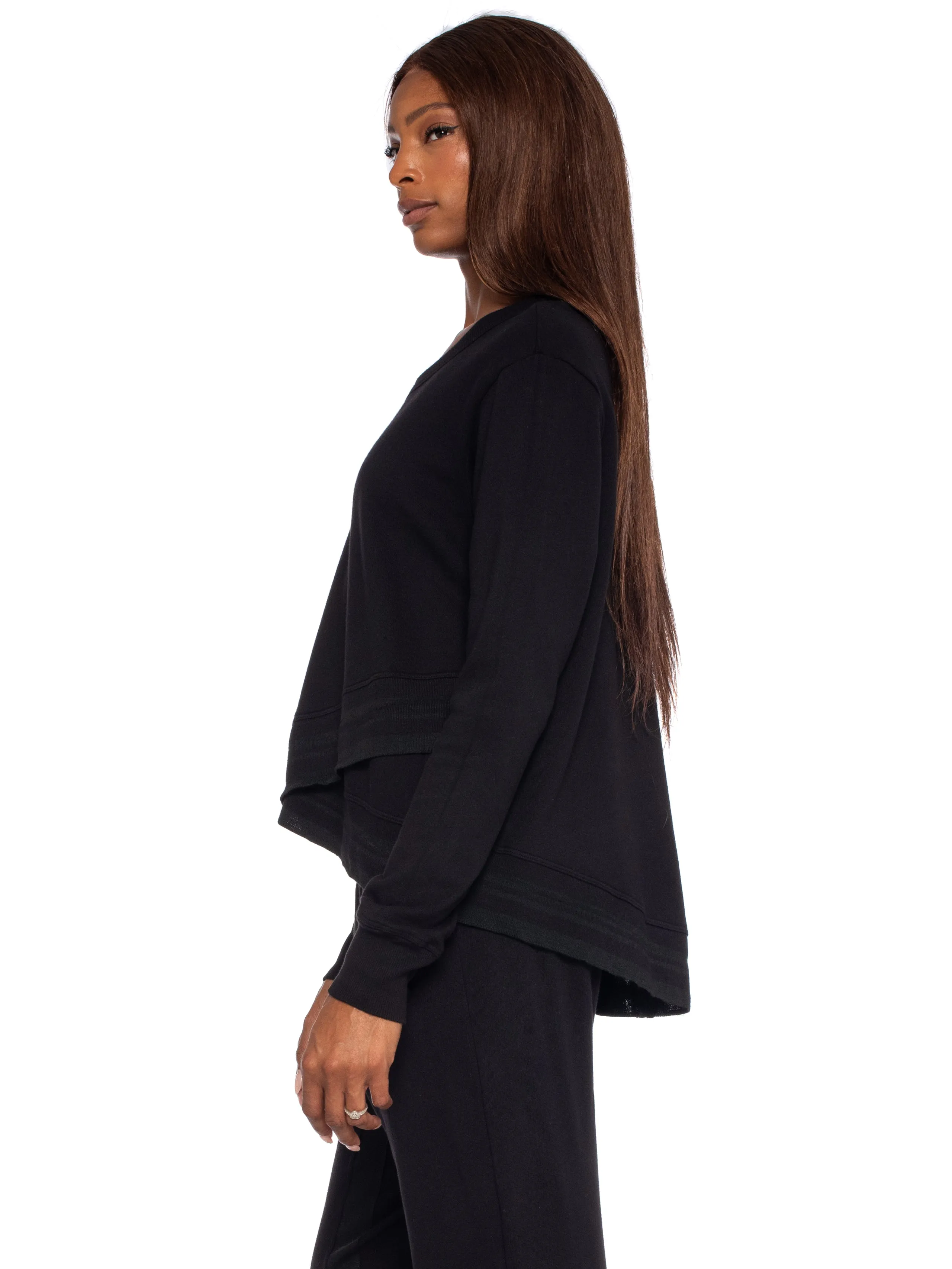 Crew Sweatshirt w/Stripe Trim