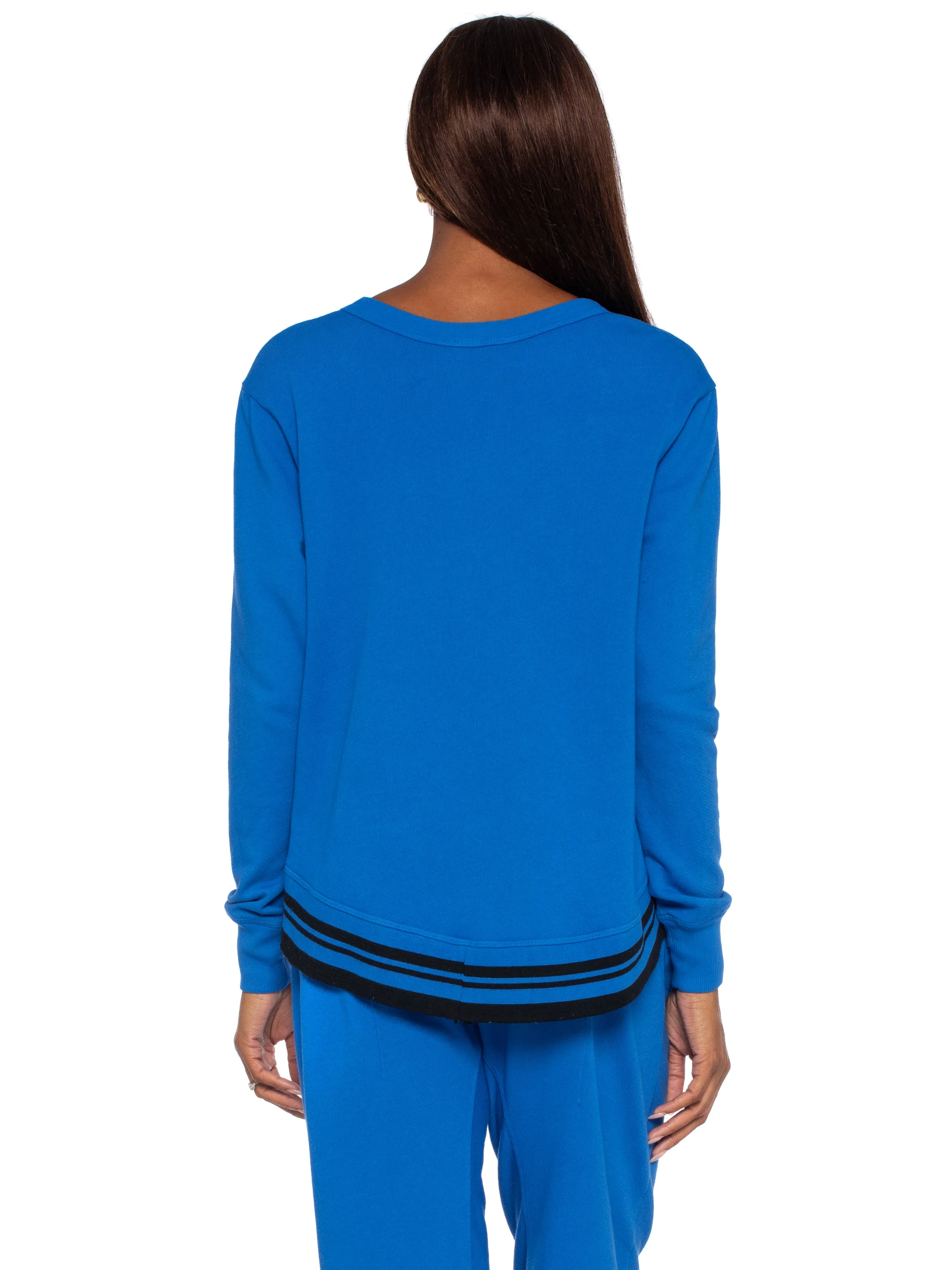 Crew Sweatshirt w/Stripe Trim