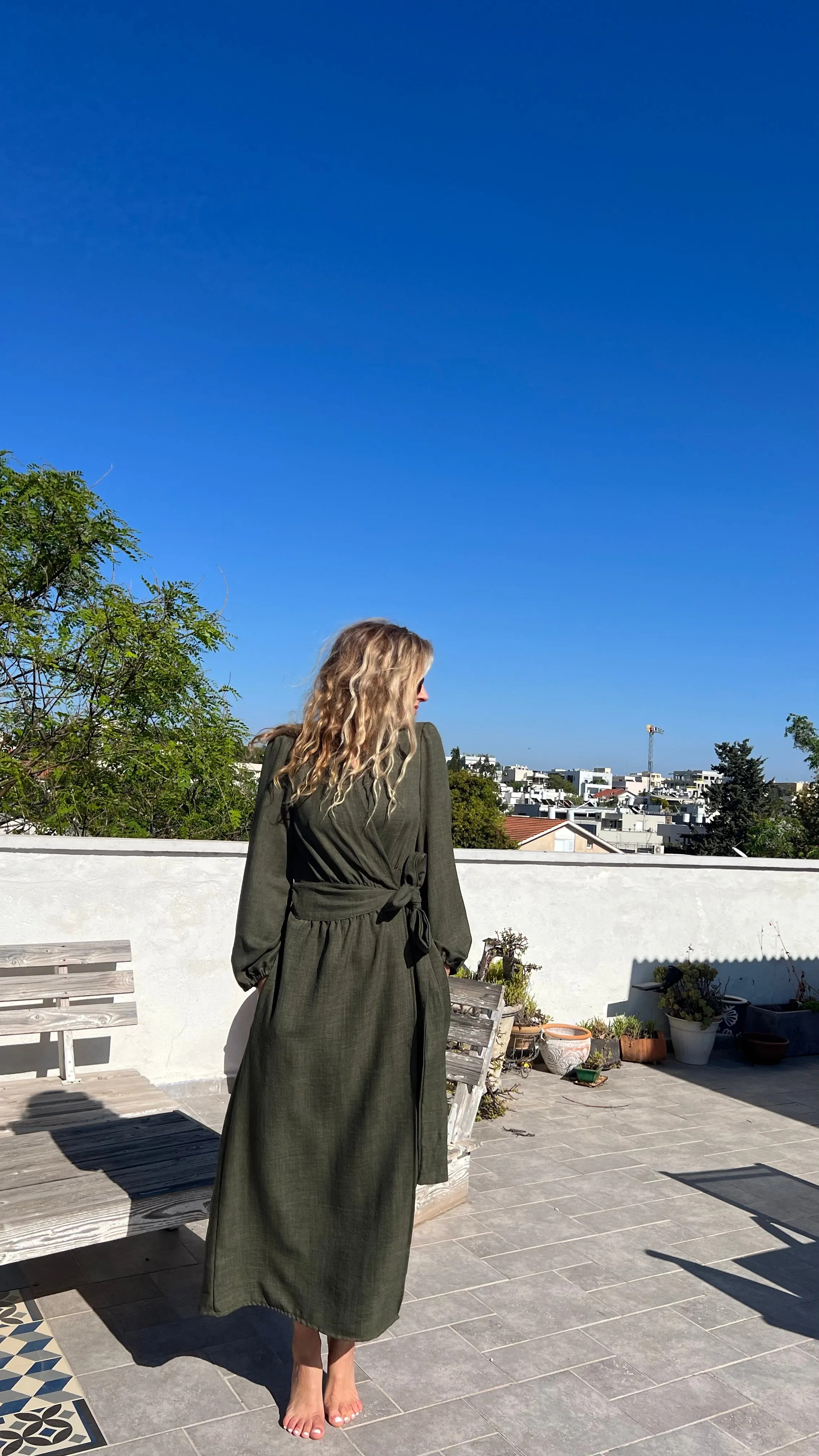 DAHAB KAFTAN FOREST GREEN