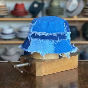 Denim Patchwork Bucket Hat