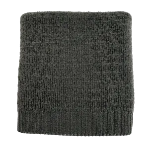 Dora Merino Wool Winter Knit Baby Blanket (Pine)