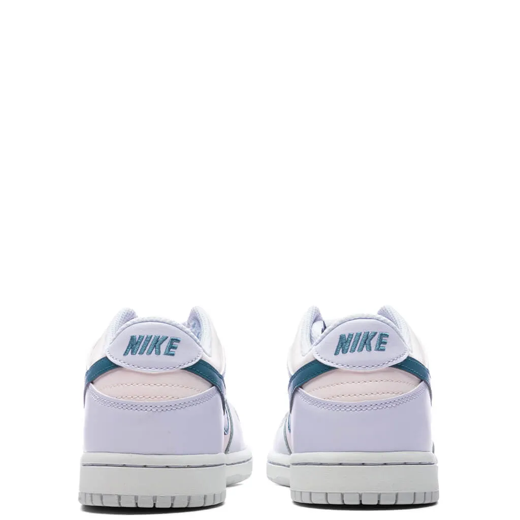 Dunk Low (PS) - Football Grey/Mineral Teal/Pearl Pink