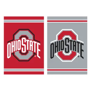 Embossed Suede Flag, House Size, Ohio State University,13es973