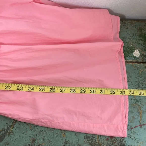 English Factory Pink Puff Sleeve Ruffle Detail Short Sleeve  Mini Dress Size L