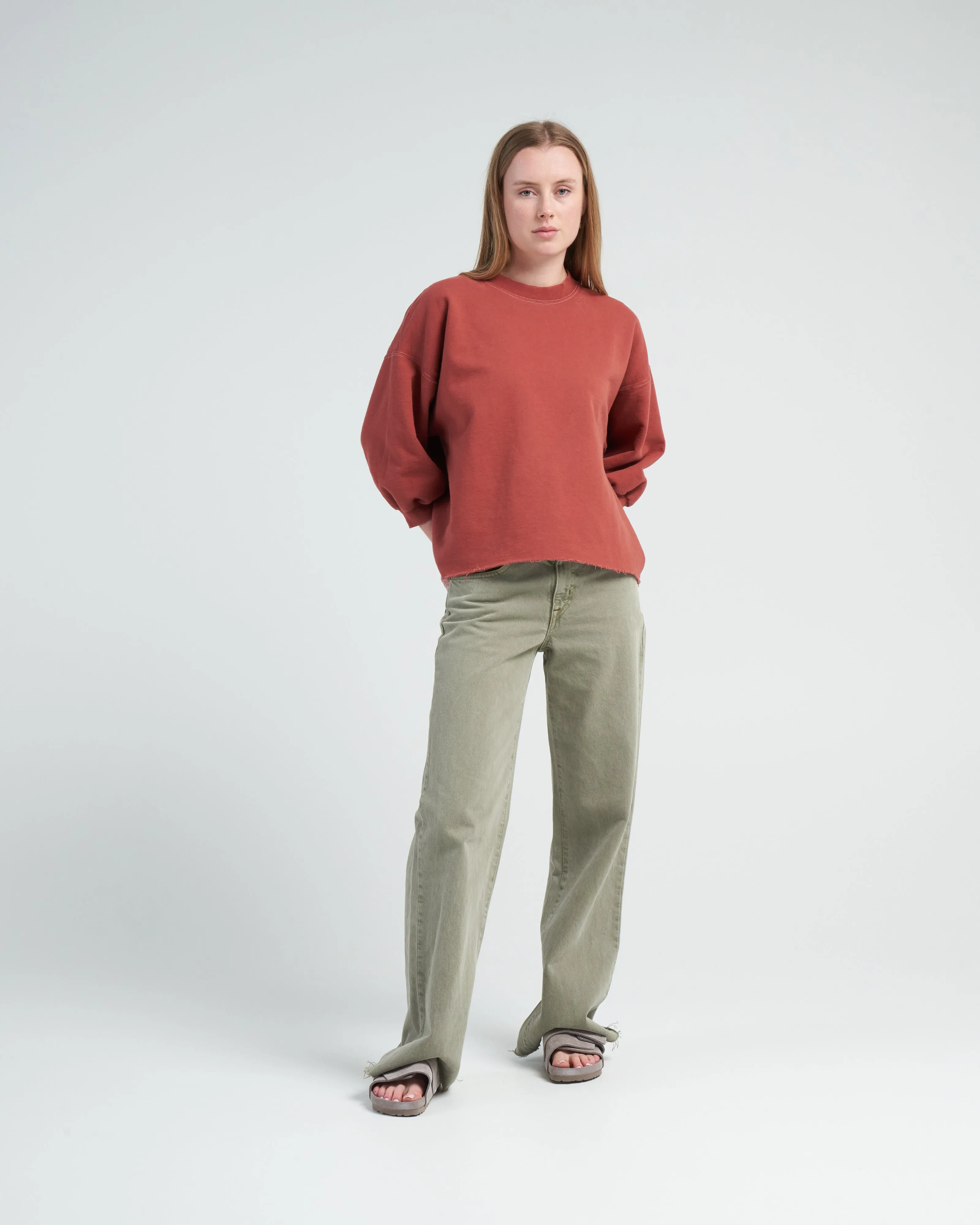 fond sweatshirt - brick