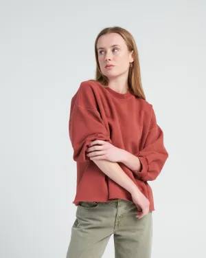 fond sweatshirt - brick