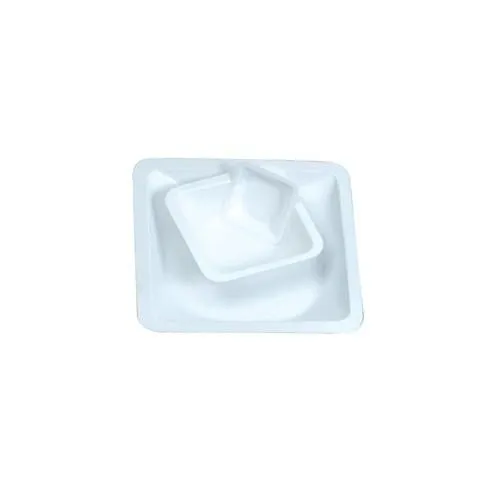 Heathrow Scientific 120226 Pour-Boat Weighing Dish, Medium, Anti-static, White