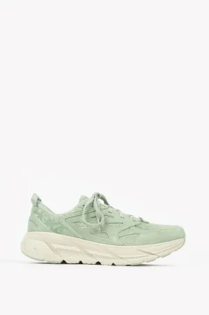 HOKA CLIFTON L SUEDE SMOKE GREEN