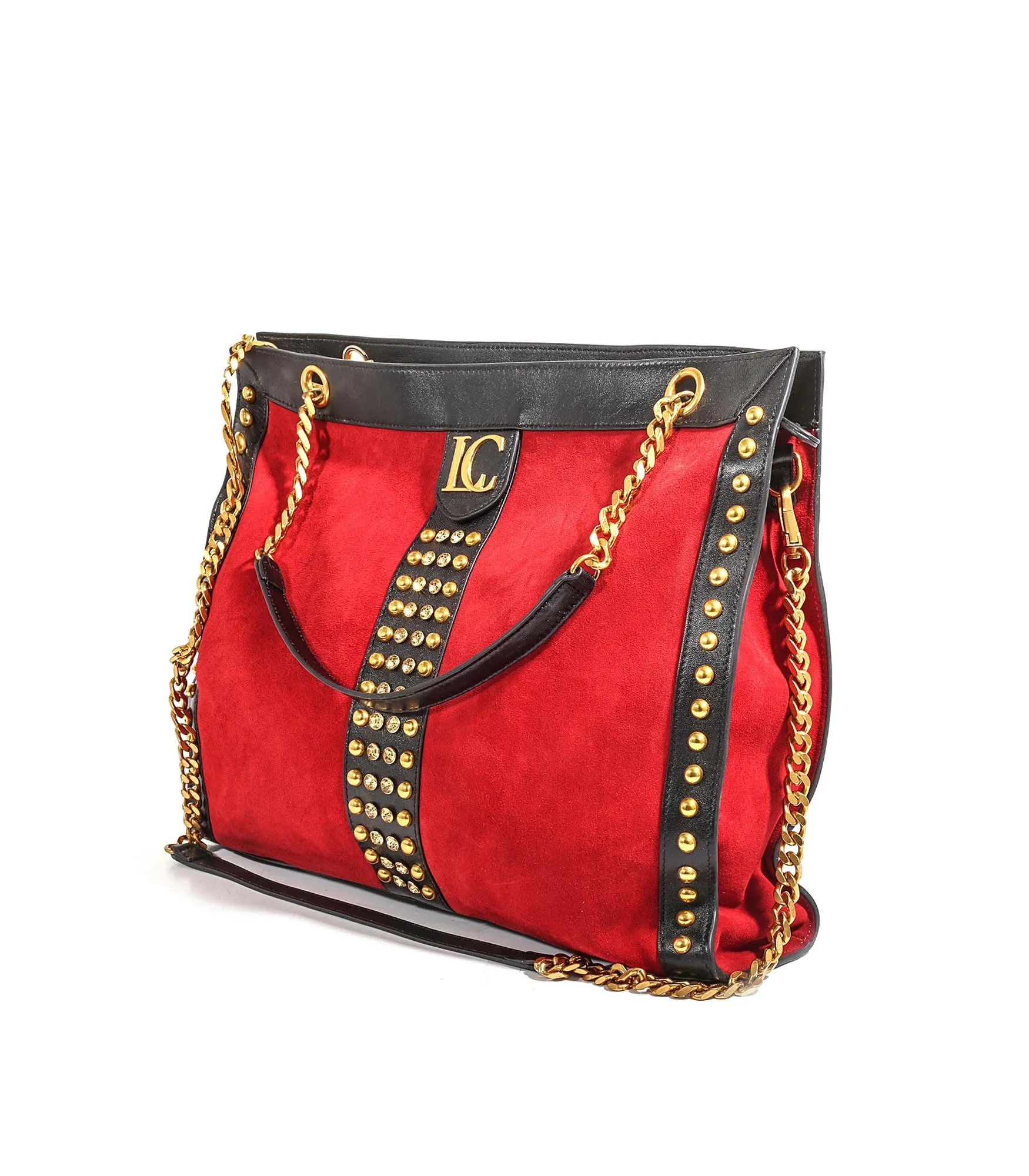 Kim Shopper Suede   Leather - Red