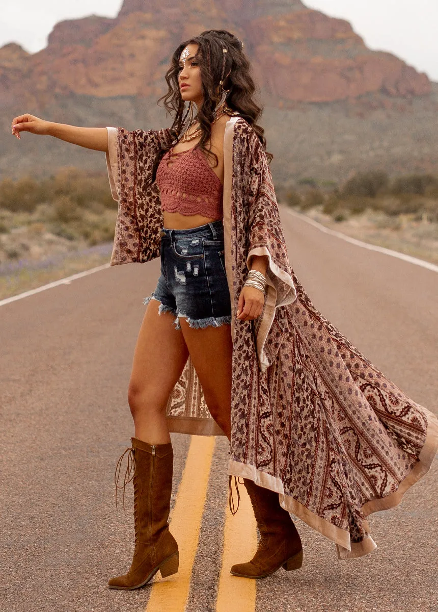 Kindred Crochet Top in Cedarwood