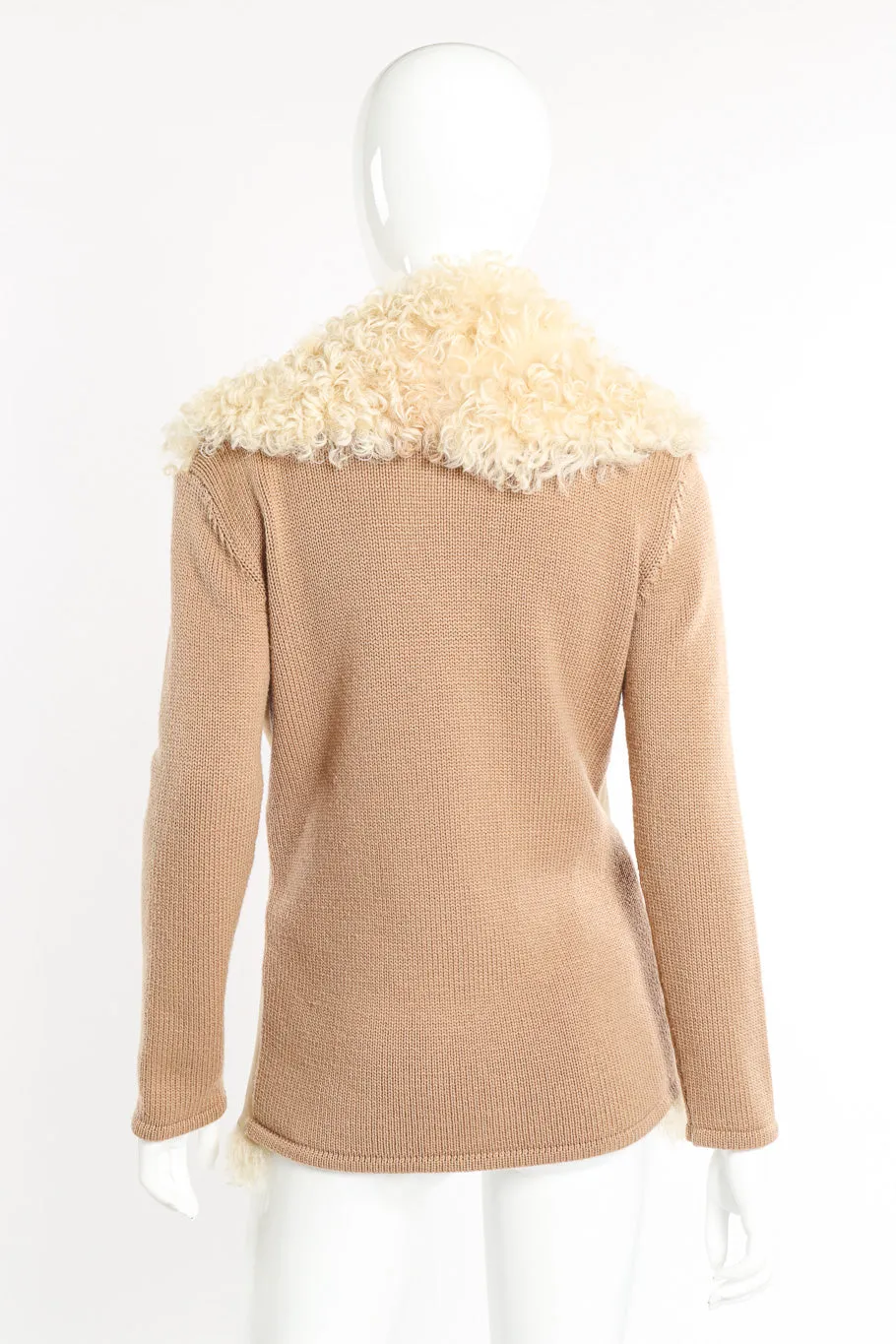 Lamb Suede Wool Knit Jacket