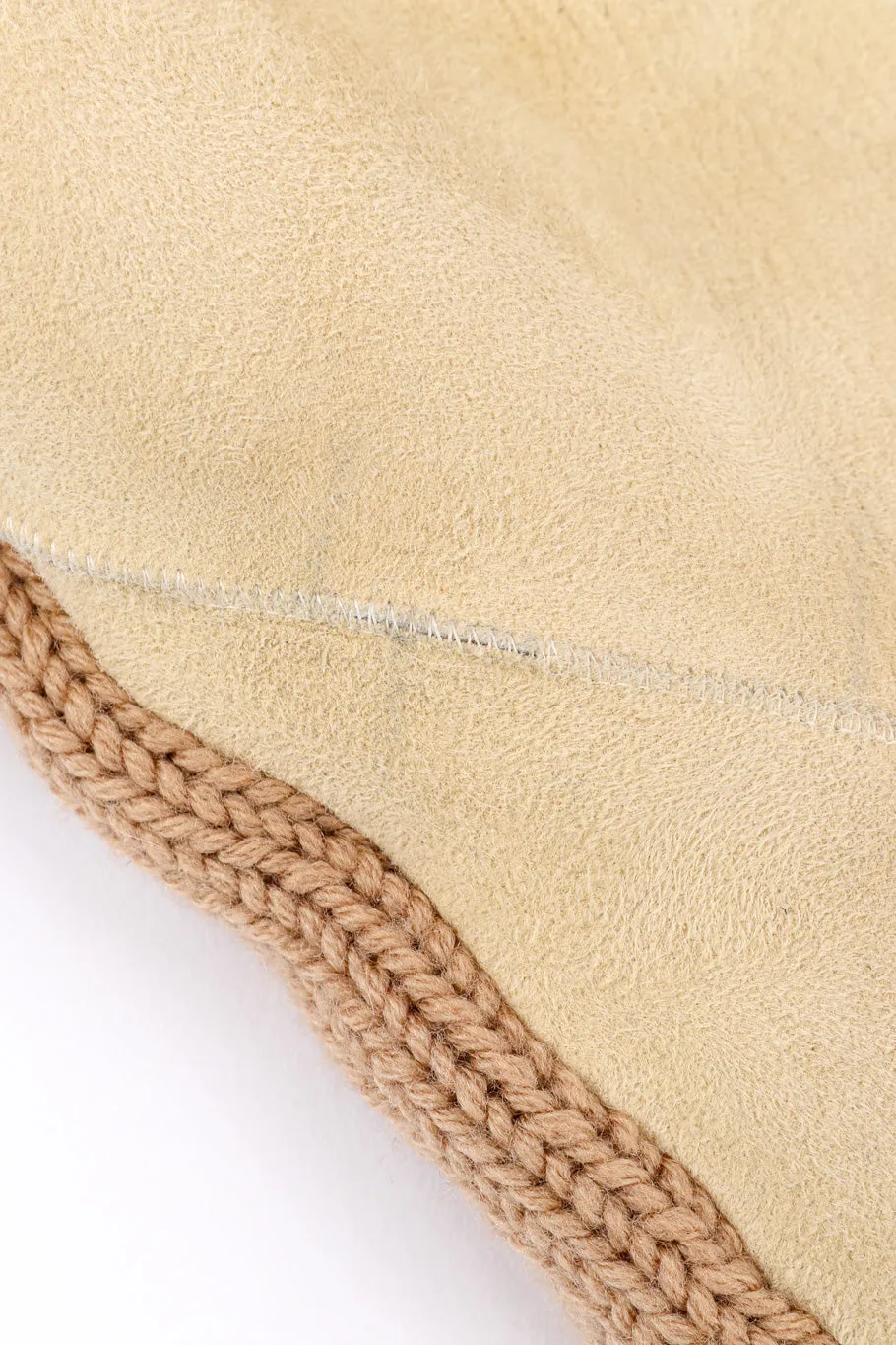 Lamb Suede Wool Knit Jacket