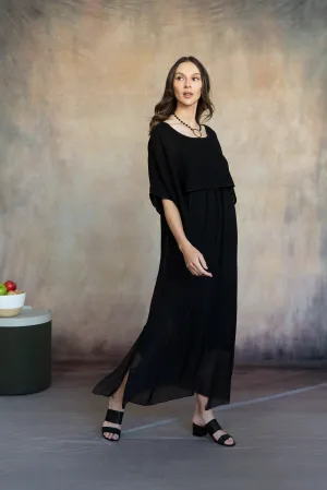 Lana Linen Topper (Black)