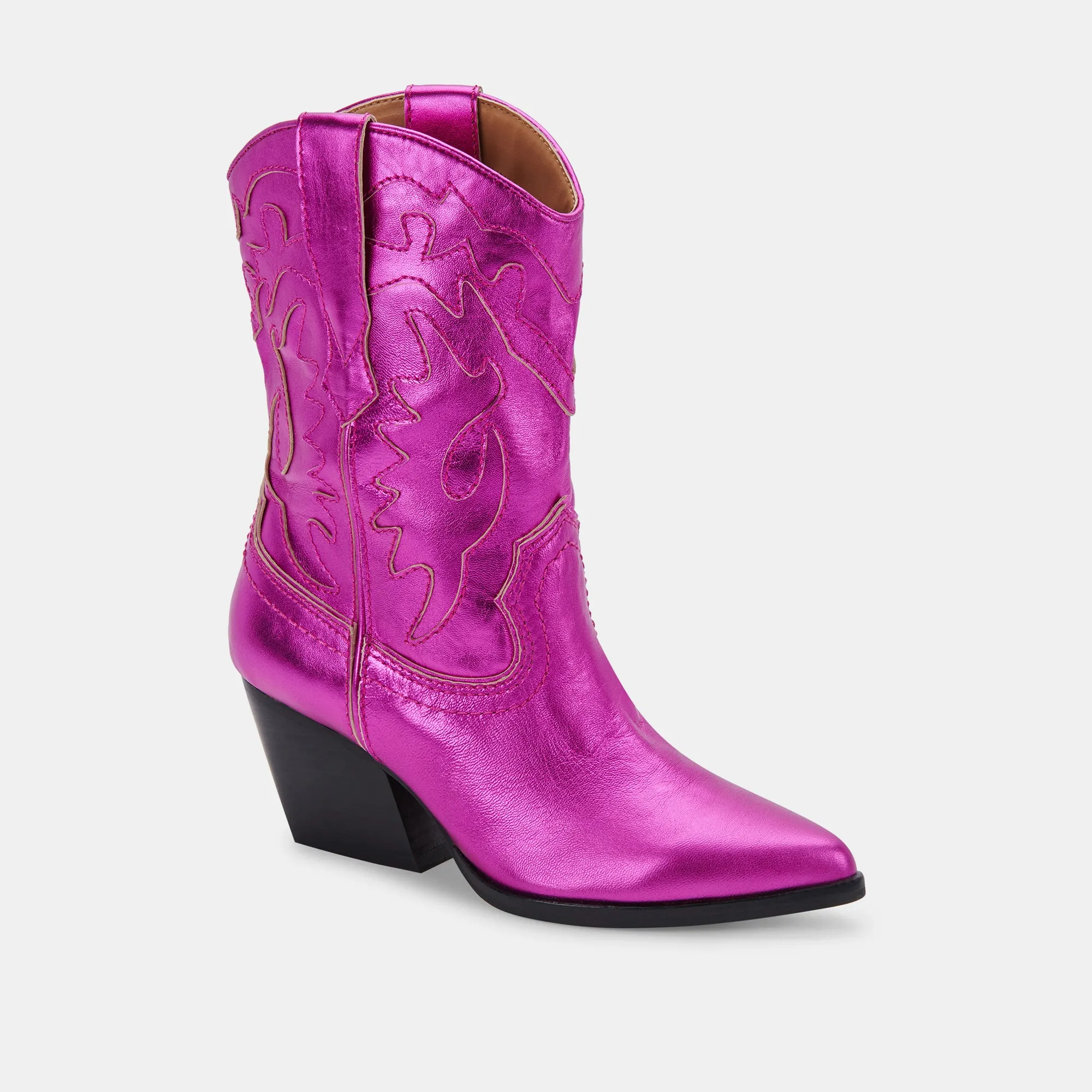 LANDEN BOOTS ELECTRIC PINK LEATHER