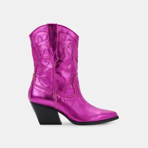 LANDEN BOOTS ELECTRIC PINK LEATHER