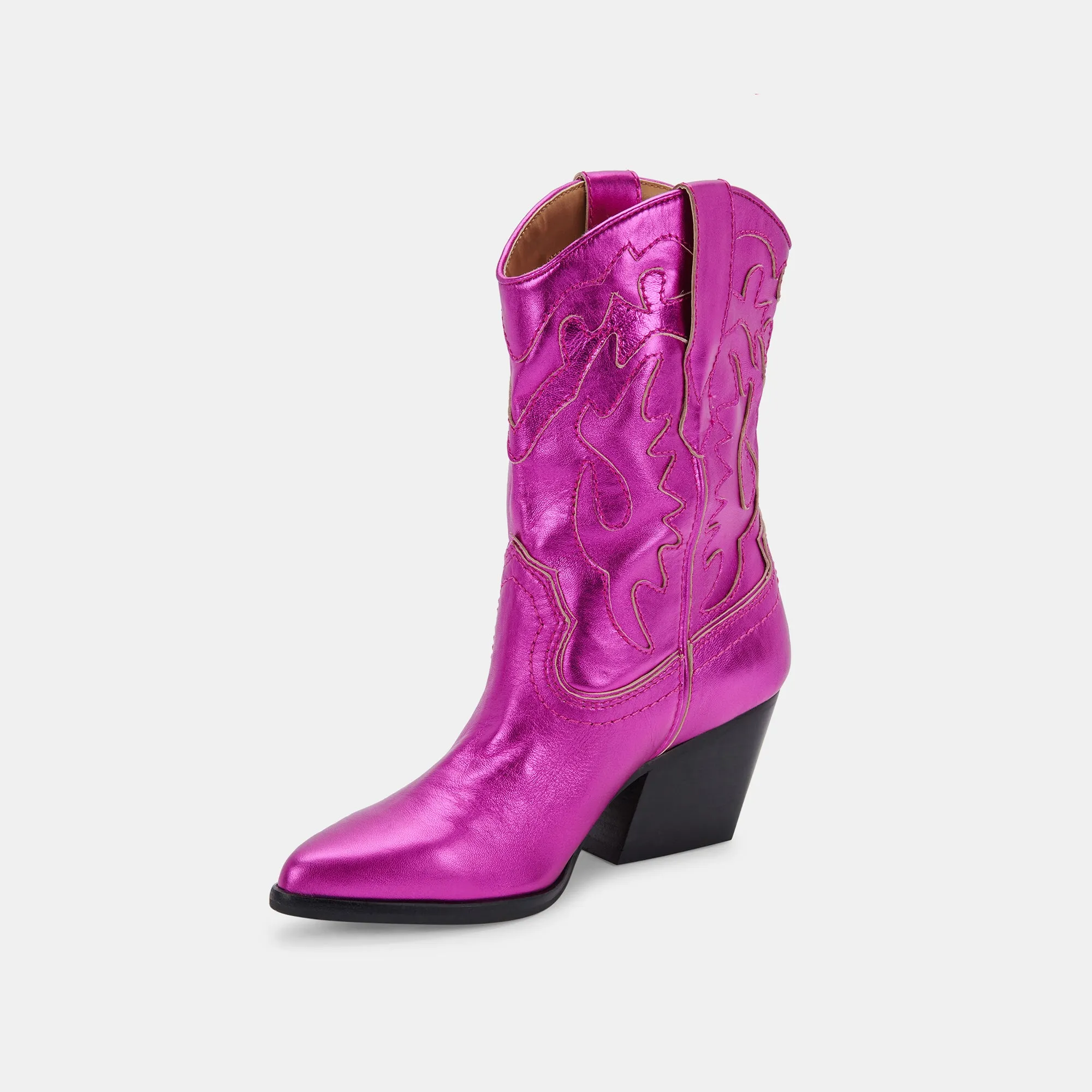 LANDEN BOOTS ELECTRIC PINK LEATHER