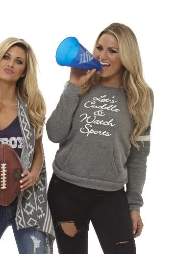 Let's Cuddle and Watch Sports Grey