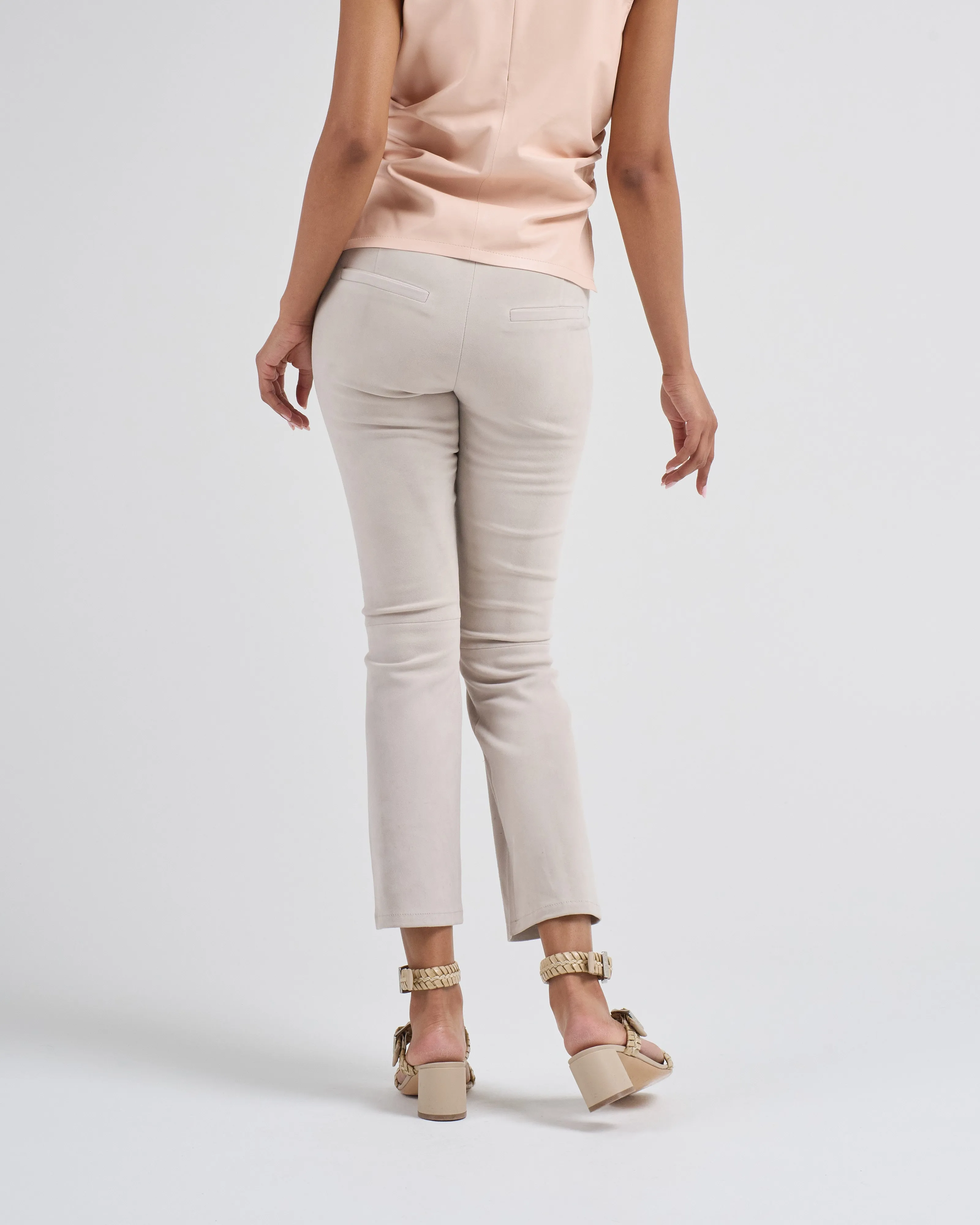 lively stretch suede
