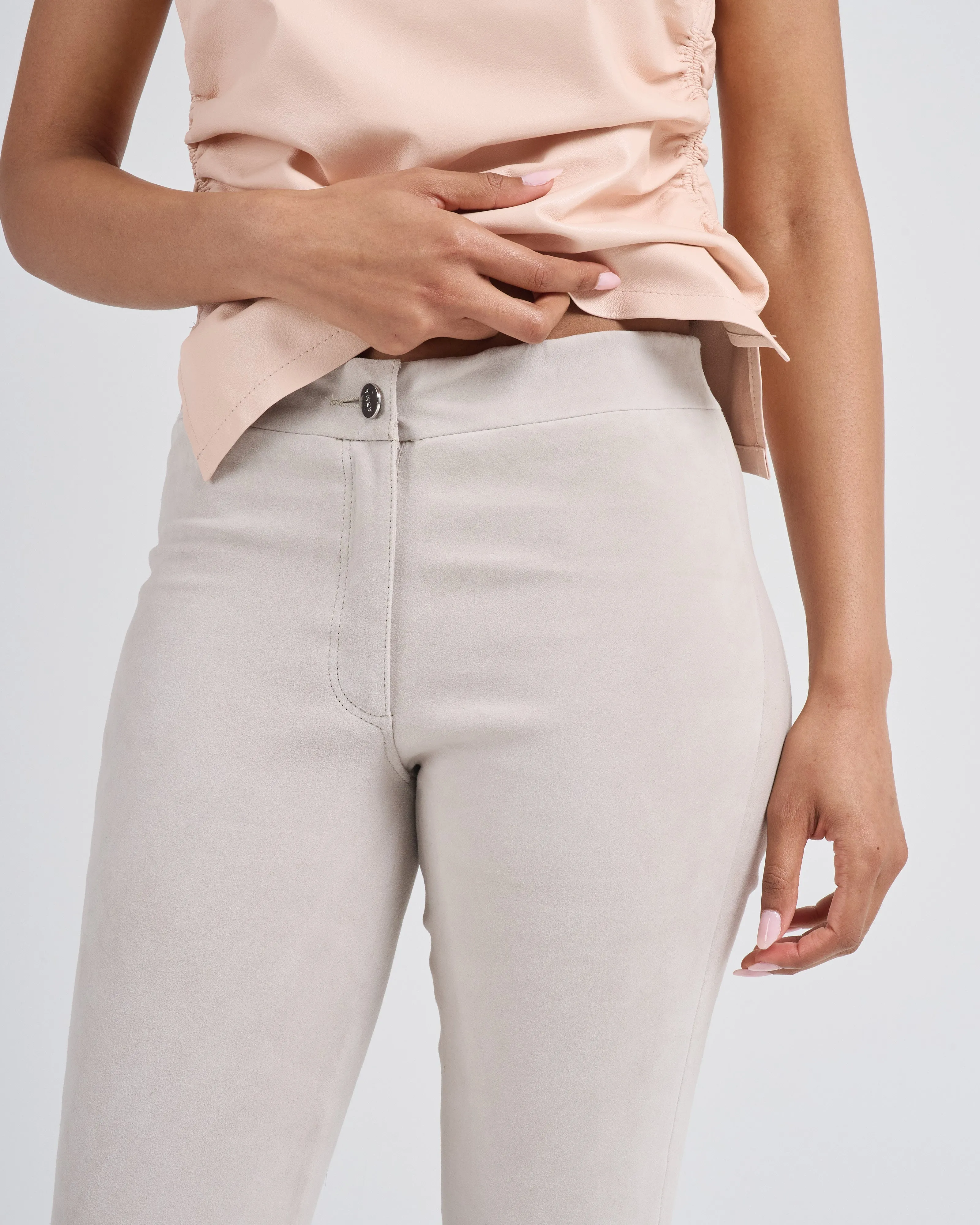 lively stretch suede