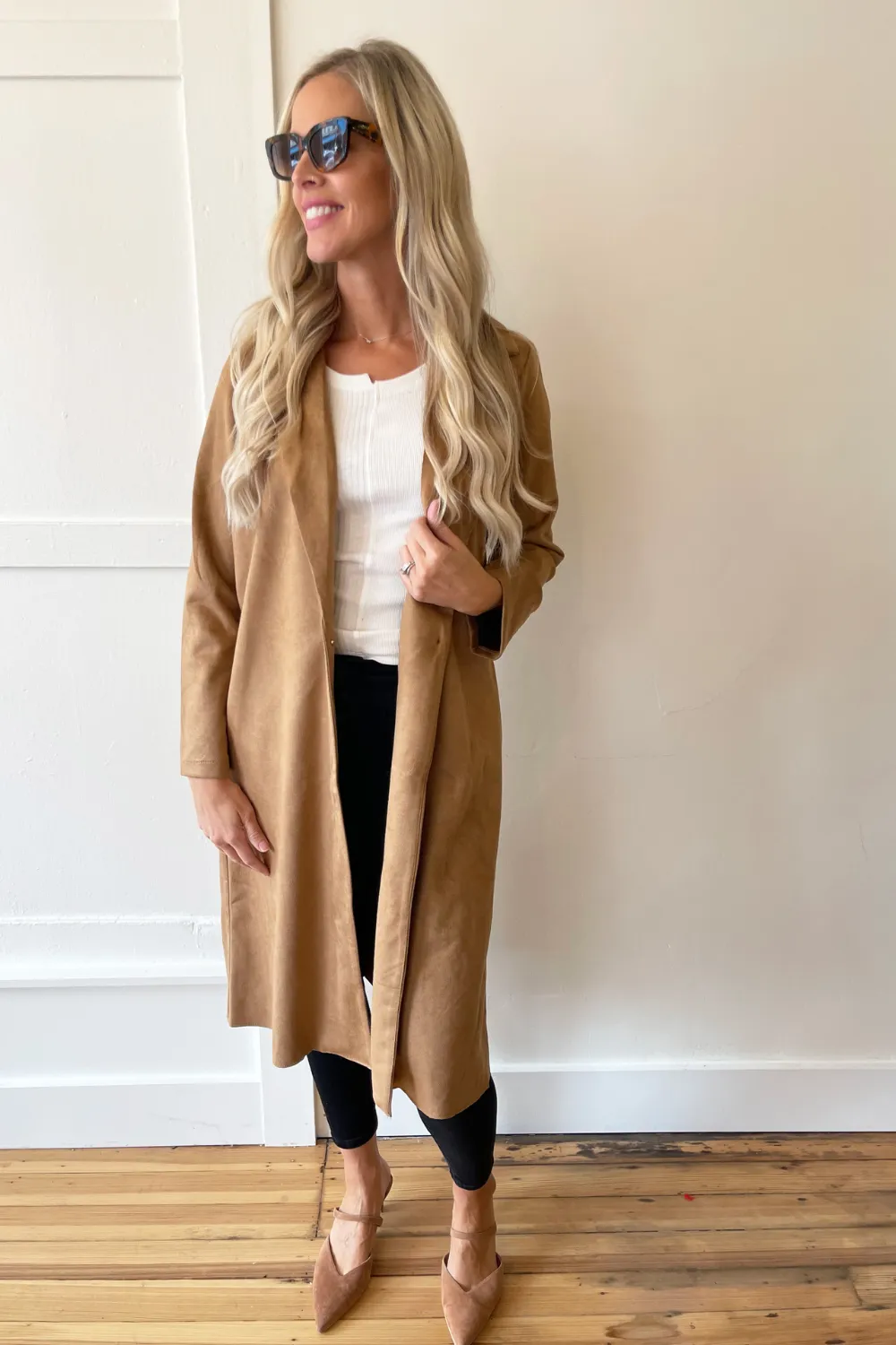 Long Suede Coat