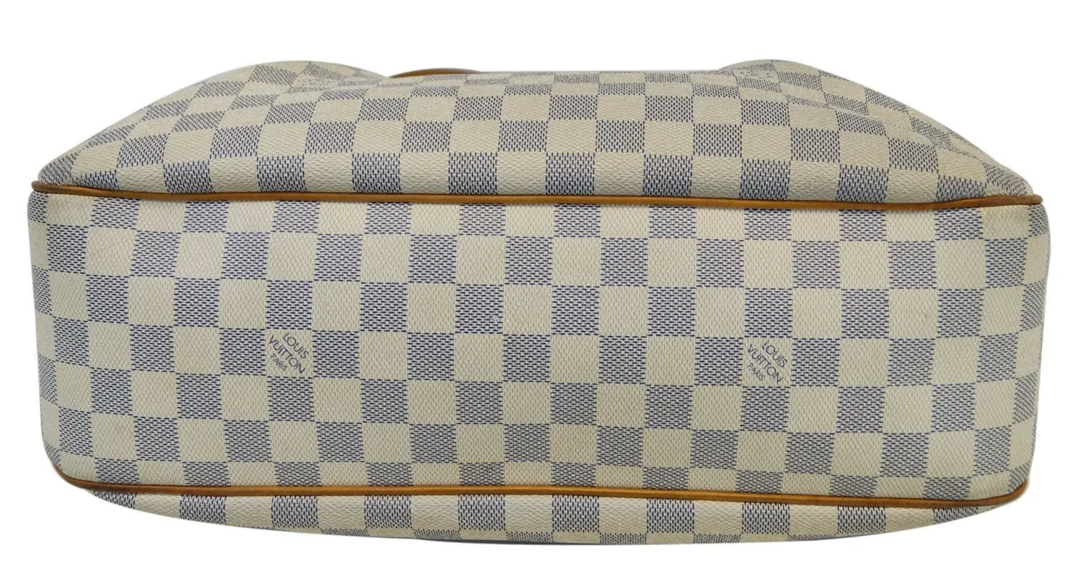 LOUIS VUITTON Damier Azur Siracusa MM White Shoulder Bag