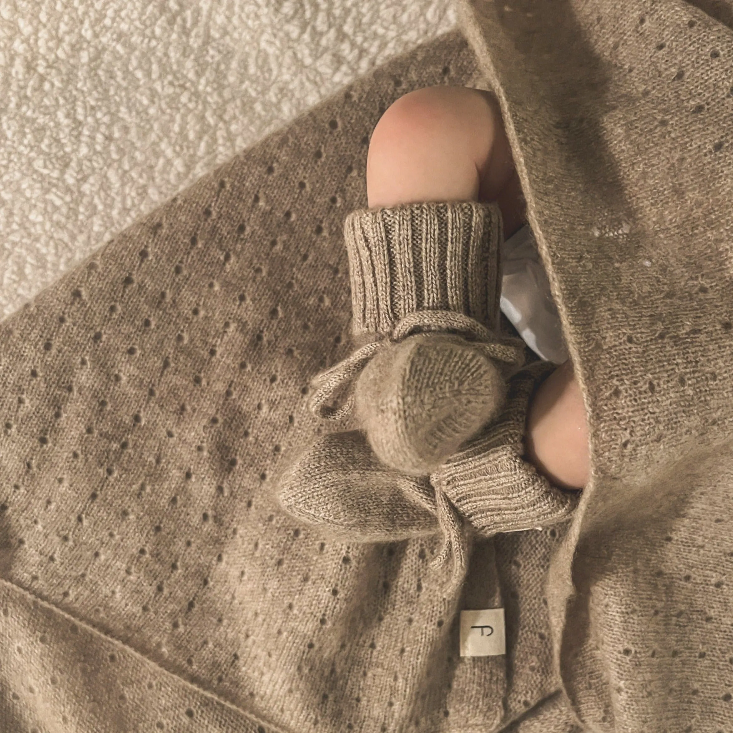 Marlow Premium Cashmere Booties (Oatmeal)