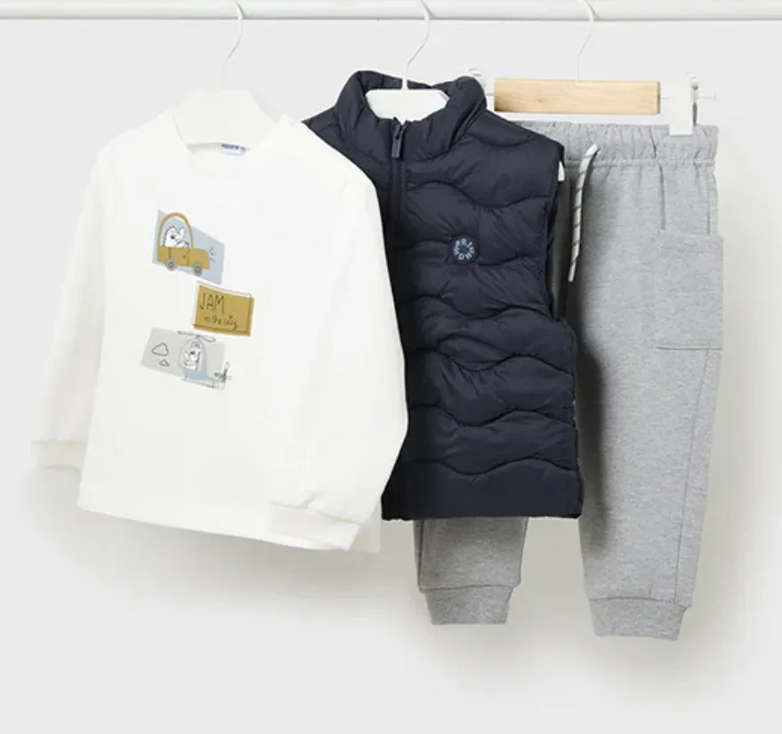 Mayoral Baby Boy Long Sleeved Graphic Tee: Size 3M to 24M