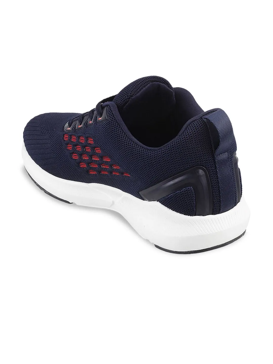 Metro Men Blue Woven Design Sneakers