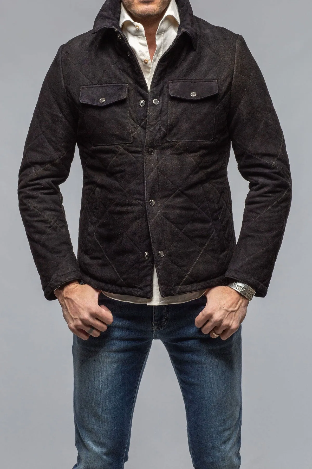 Milo Quilted Jacket In Black