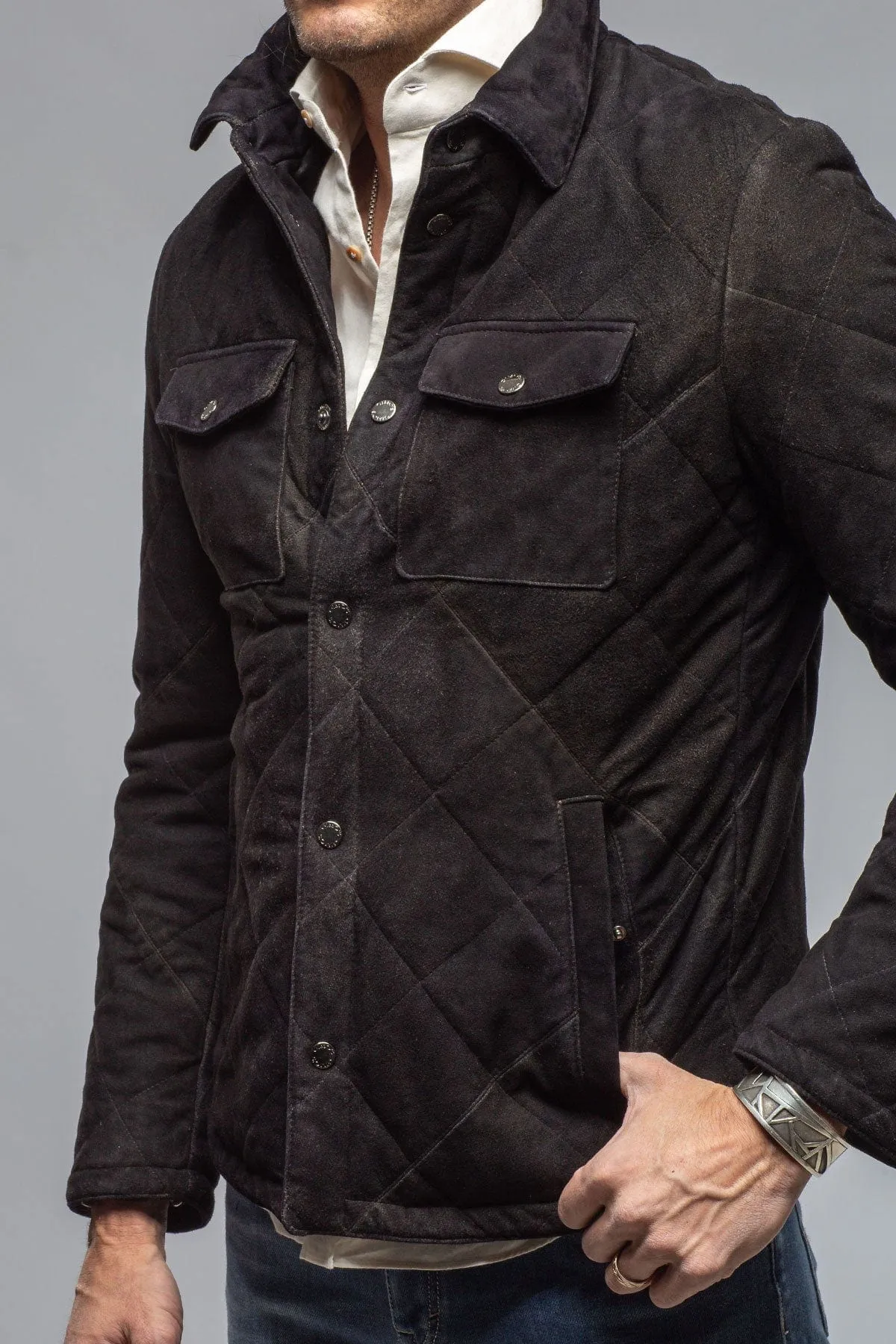 Milo Quilted Jacket In Black