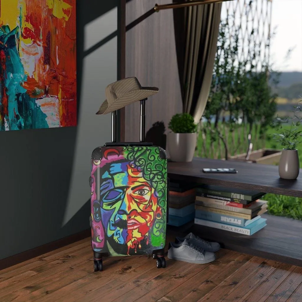 Moon Frankenstein Carryon  Suitcase