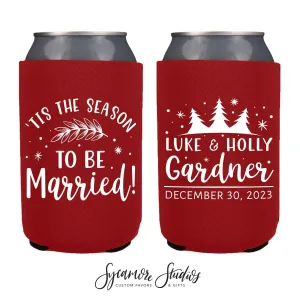 Neoprene Wedding Can Cooler #178N - Tis The Season