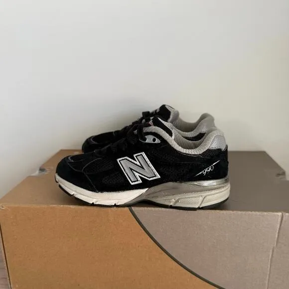 New Balance 990 Black /White Toddler Sneakers - SZ 11 C