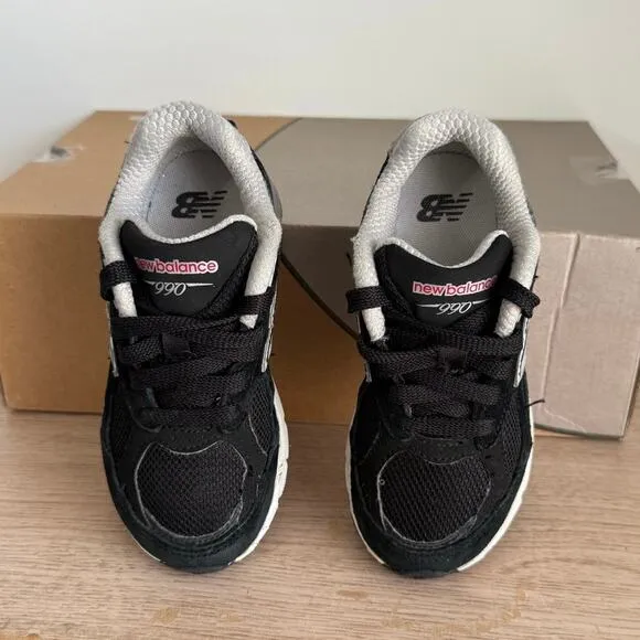 New Balance 990 Black /White Toddler Sneakers - SZ 11 C