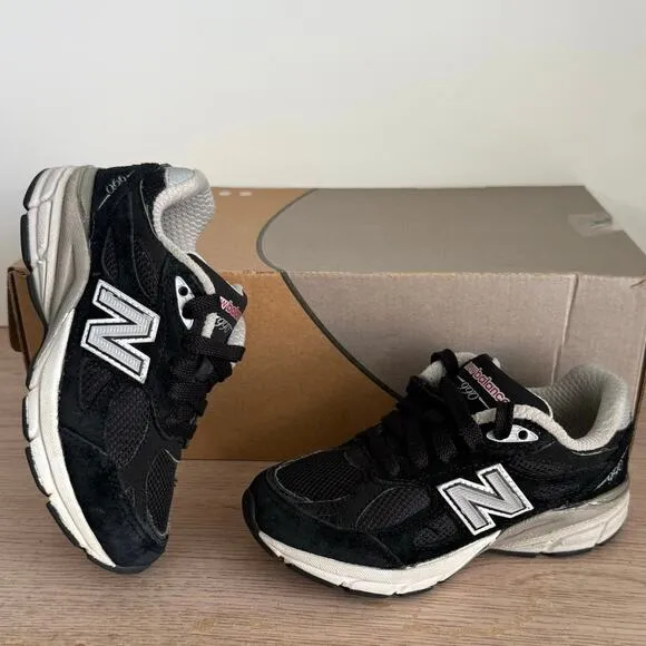 New Balance 990 Black /White Toddler Sneakers - SZ 11 C
