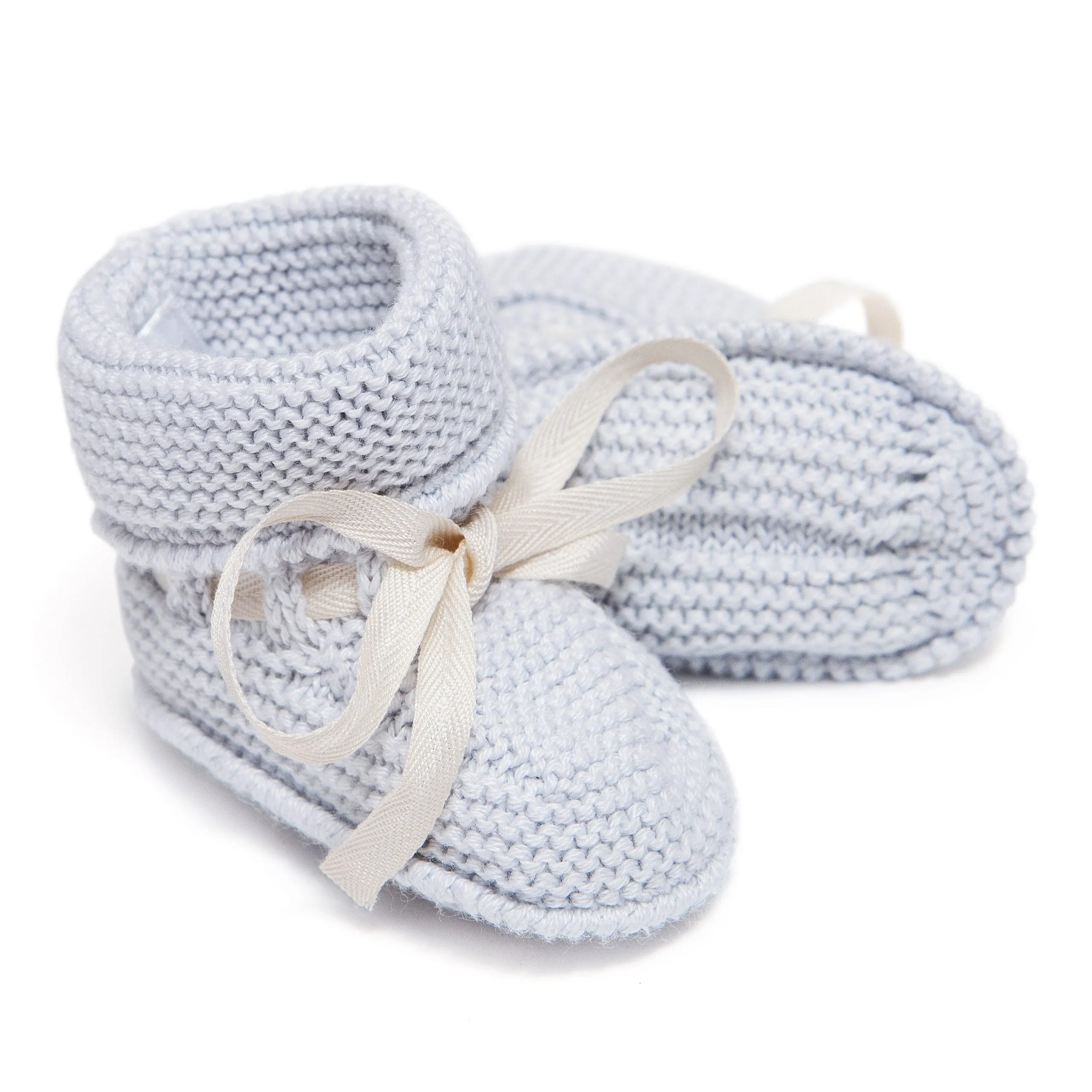 New! Grey Pima Cotton Baby Booties