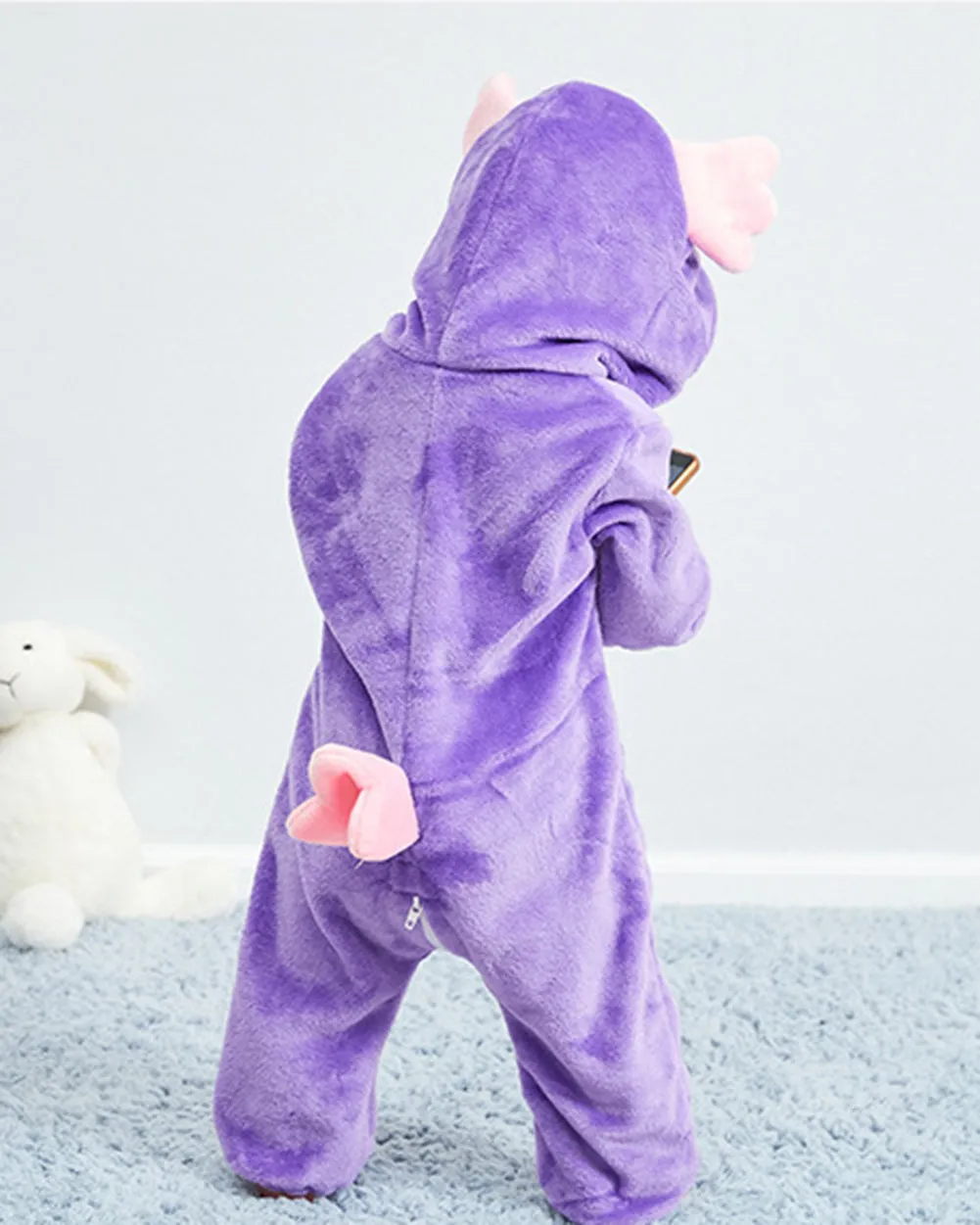 Newborn Baby Cartoon Owl Snowsuit Warm Hooded Romper Jumpsuit