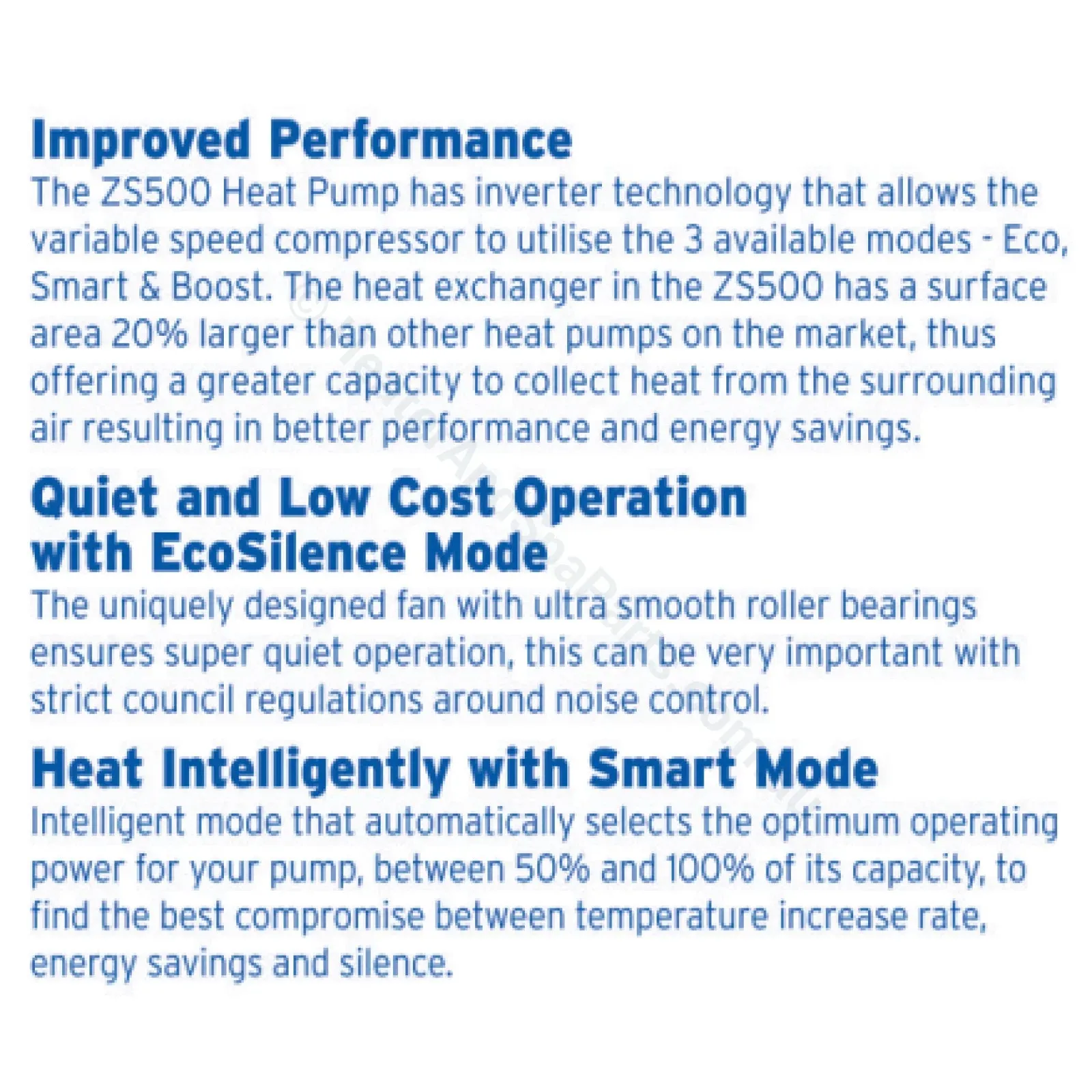 NLS - Zodiac ZS500 Heat Pump - 15kW & 20kW
