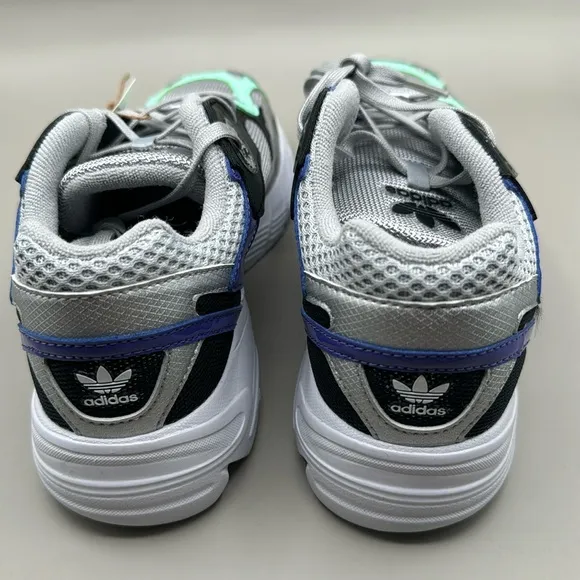 NWT! Adidas Astir Sneakers Girls 3 Purple, Silver, Aqua, Black