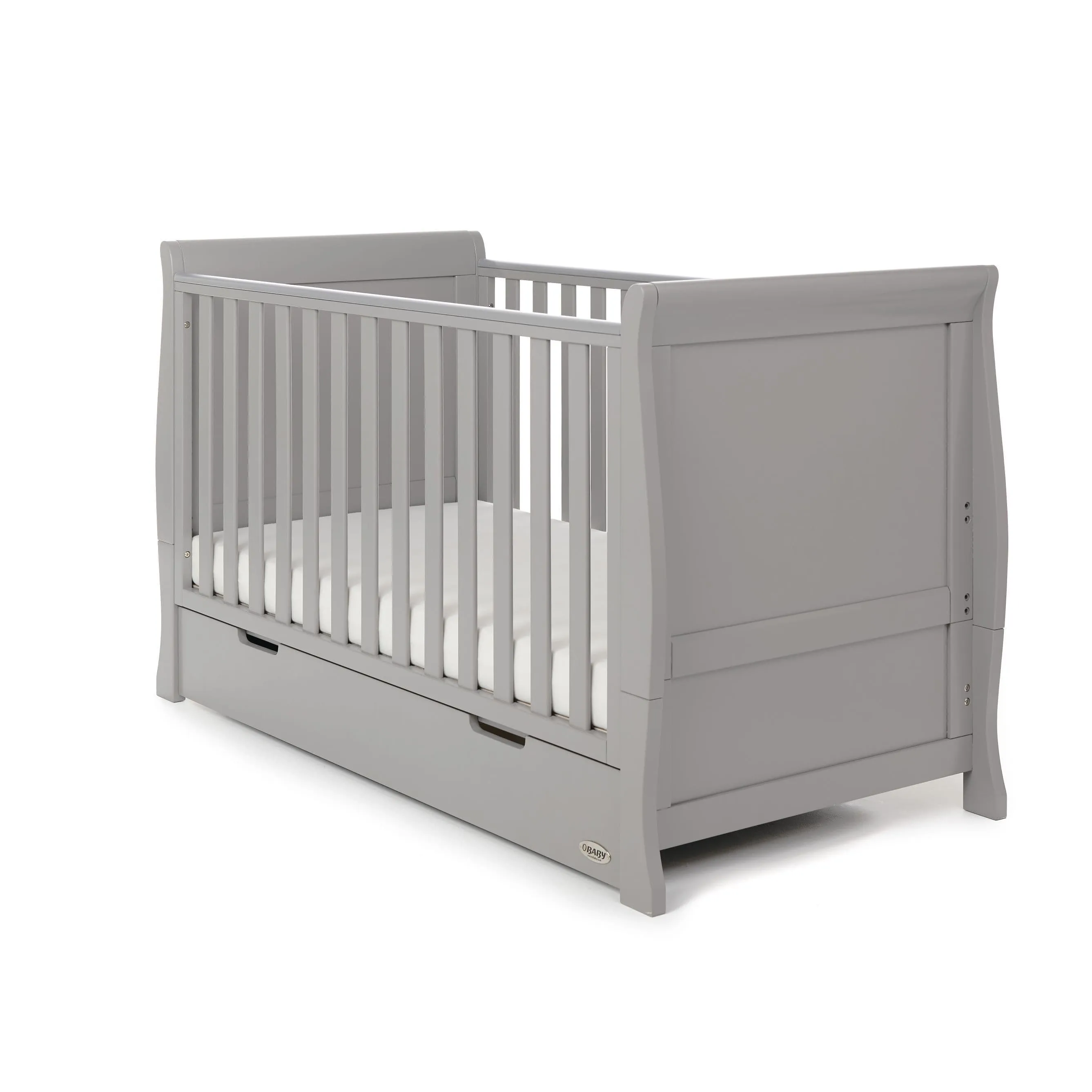 Obaby Stamford Classic Cot Bed - Warm Grey