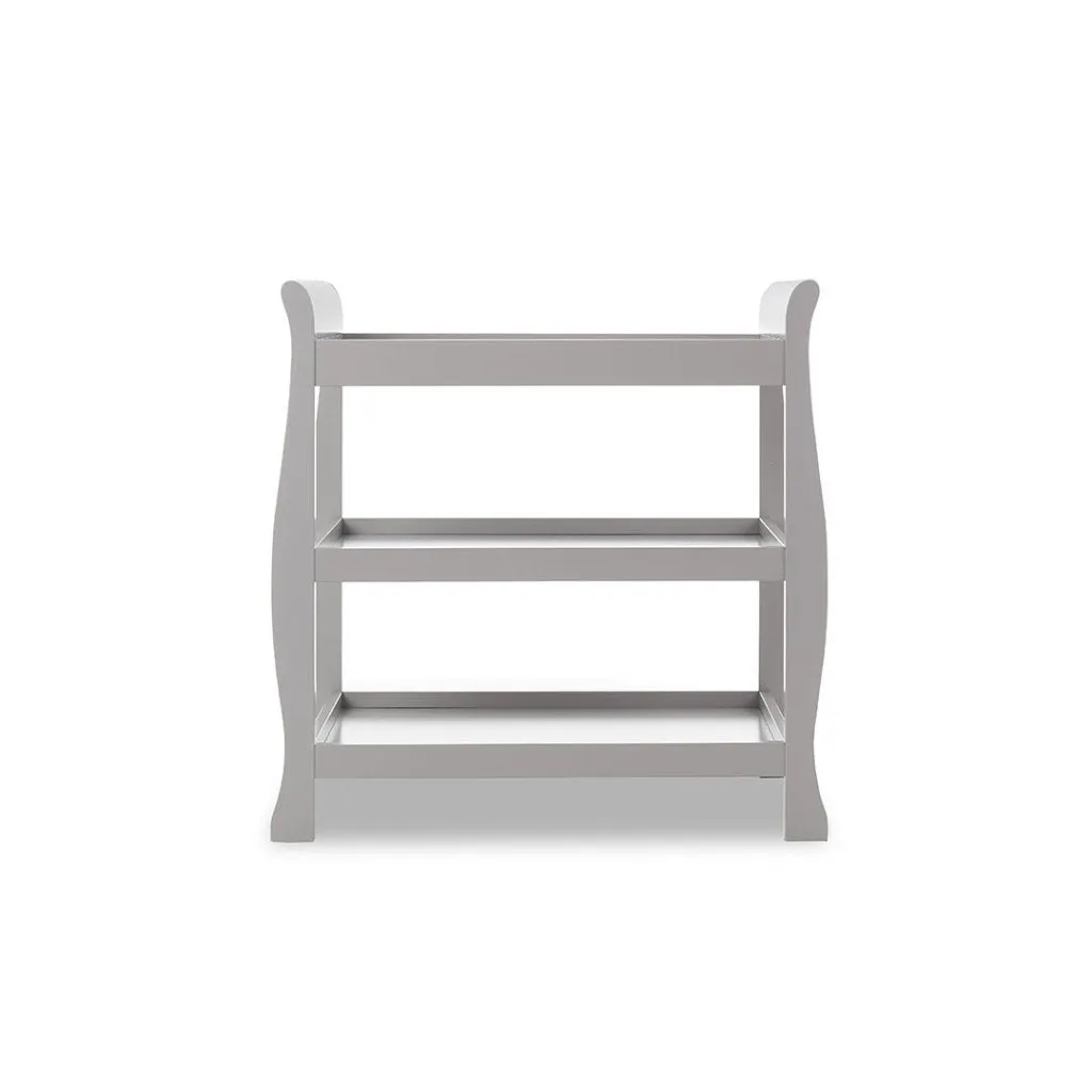 OBABY Stamford Sleigh Open Changing Unit - Warm Grey