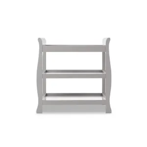 OBABY Stamford Sleigh Open Changing Unit - Warm Grey