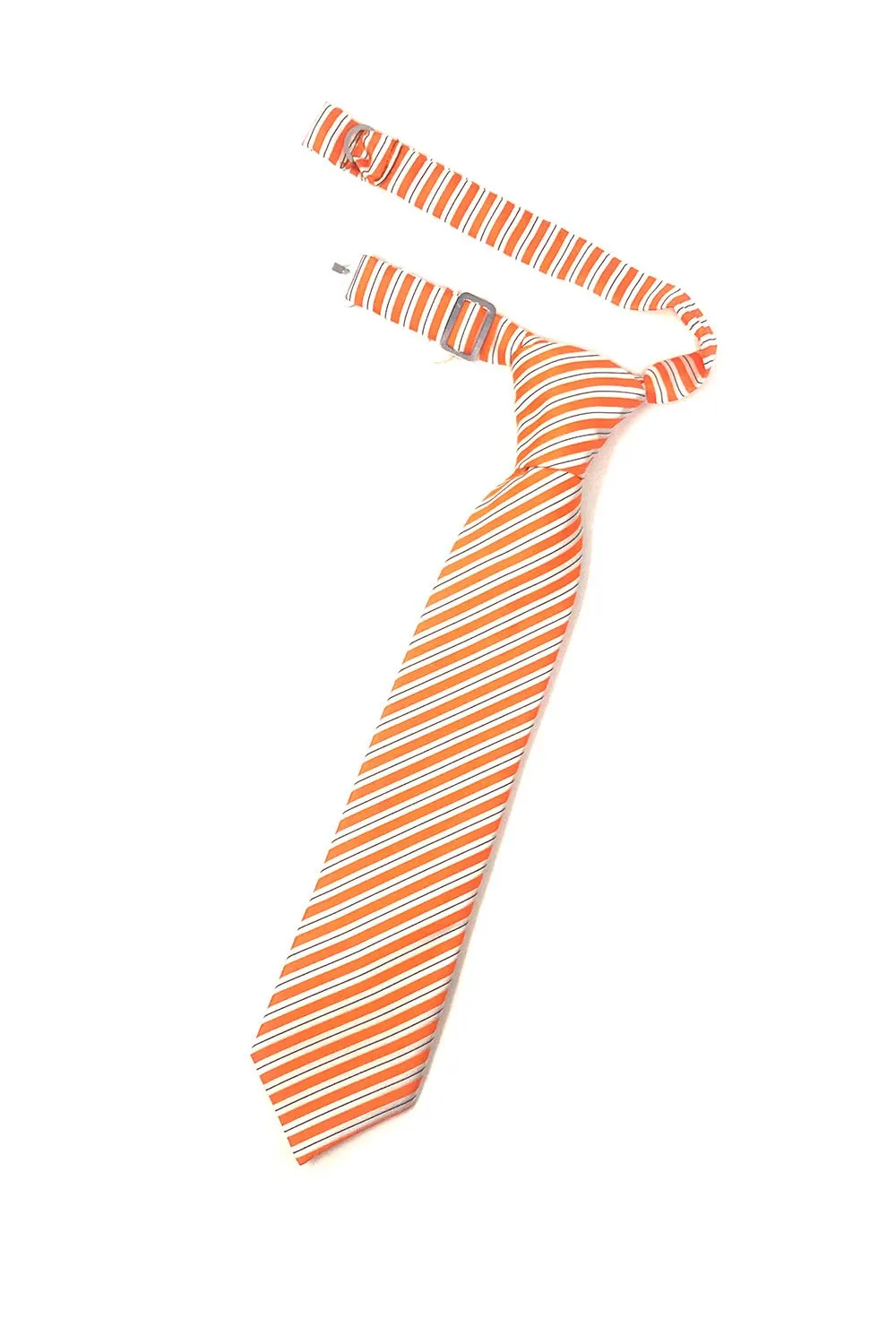 Orange Newton Stripe Kids Necktie