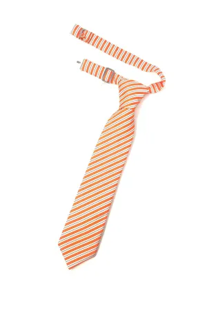 Orange Newton Stripe Kids Necktie