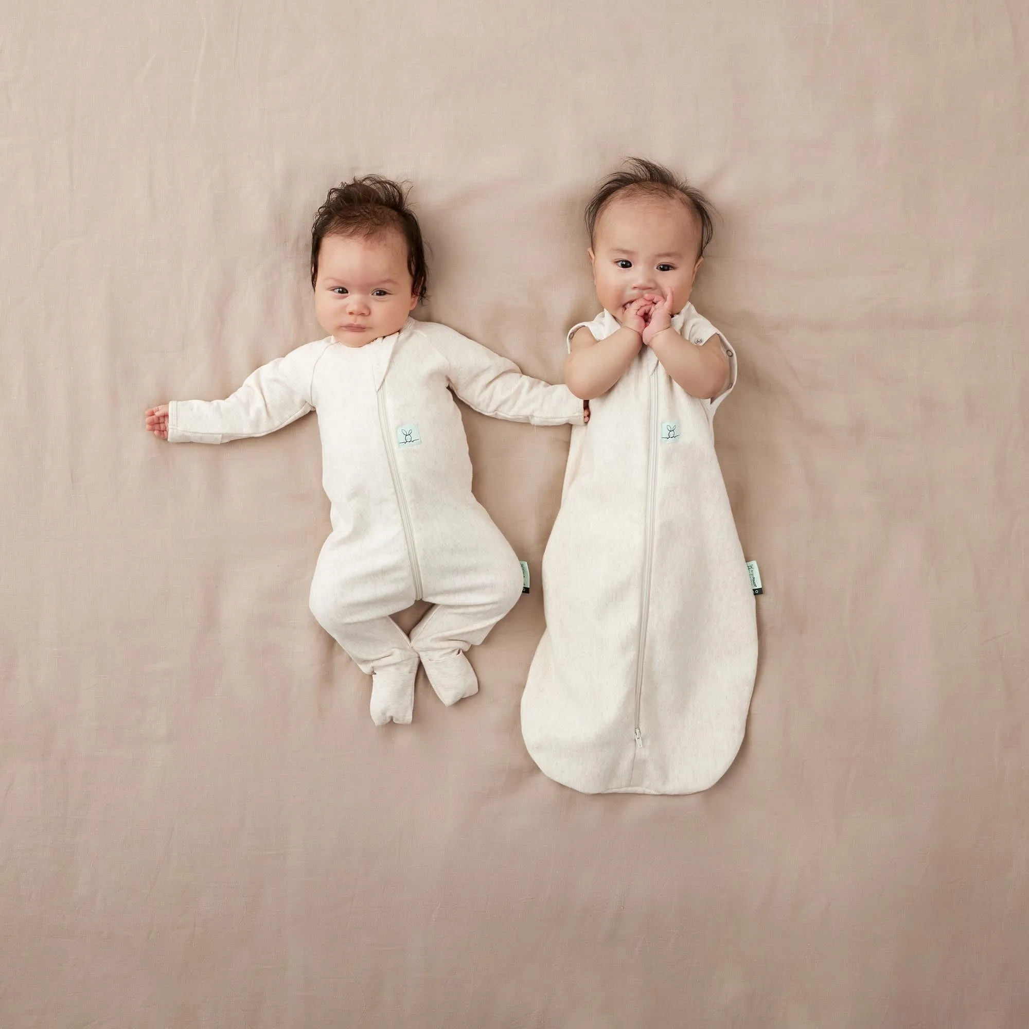 Organic Layers Long Sleeve Sleepsuit - Extra Warm - Oatmeal
