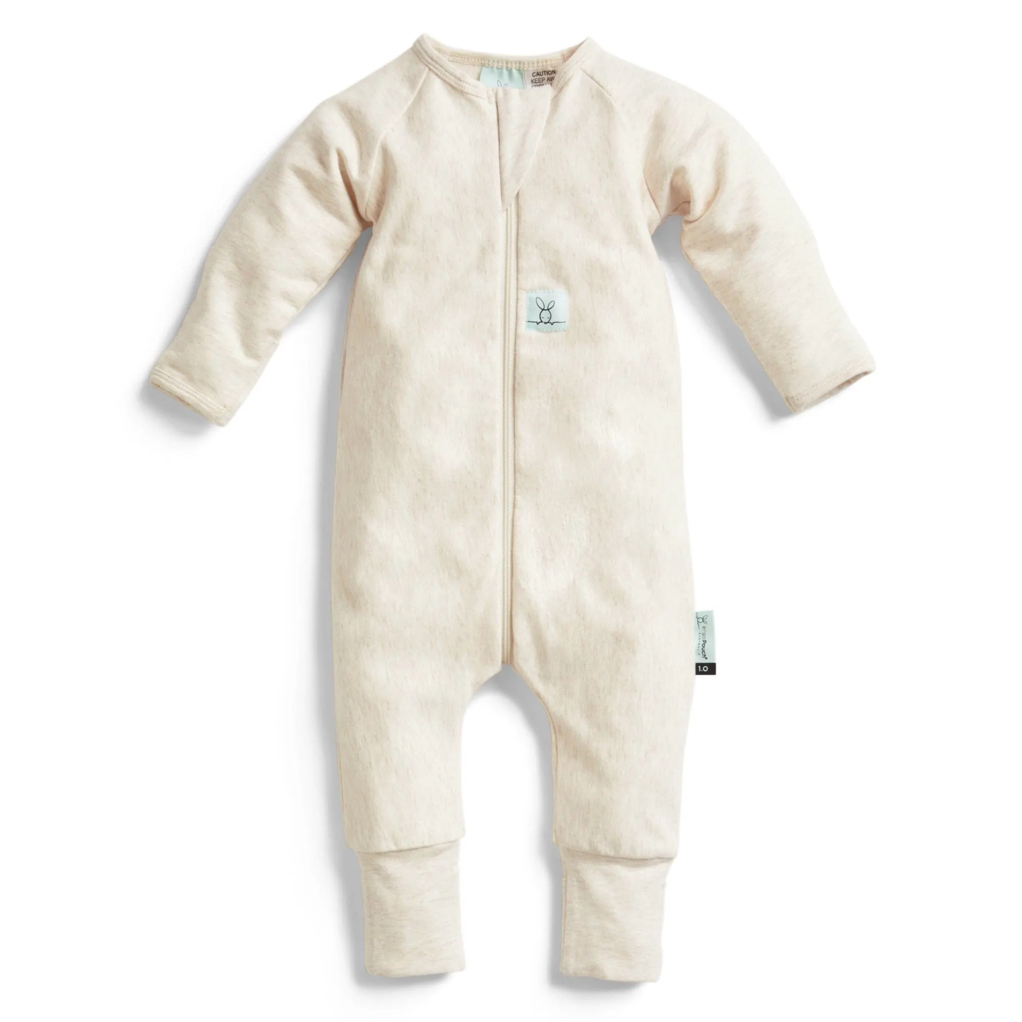 Organic Layers Long Sleeve Sleepsuit - Extra Warm - Oatmeal